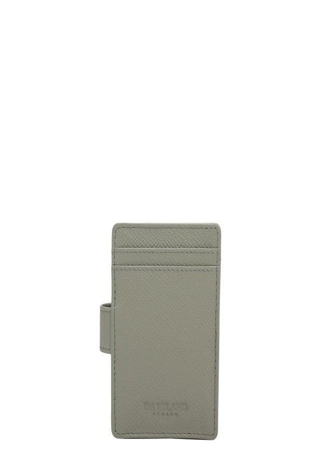 Da Milano Leather Card Holder for Men & for Women - Grey - Image 3